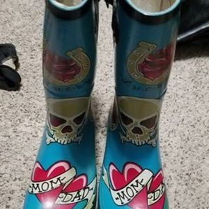 CHOOKA Lucky Tattoo CityRain Rubber Boots